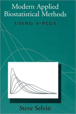 Book Modern Applied Biostatistical Methods: Using S-Plus free