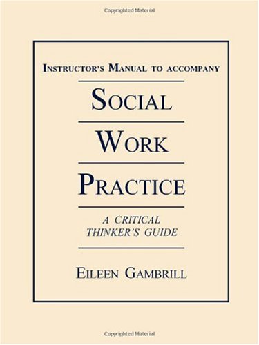 Book Instructor's Manual To Accompany Social Work Practice free