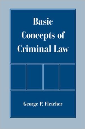 Book Basic Concepts of Criminal Law free