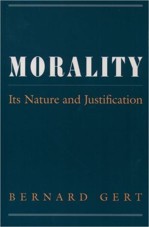 Book Morality: Its Nature and Justification free