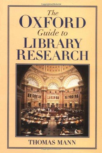 Book The Oxford Guide to Library Research free