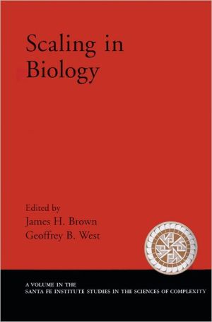 Book Scaling in Biology (Santa Fe Institute Studies on the Sciences of Complexity) free