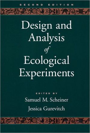 Book Design and Analysis of Ecological Experiments free