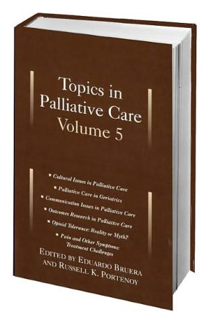 Book Topics Palliative Care Vol 5 free