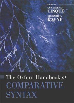 Book The Oxford Handbook of Comparative Syntax (Oxford Handbooks in Linguistics) free