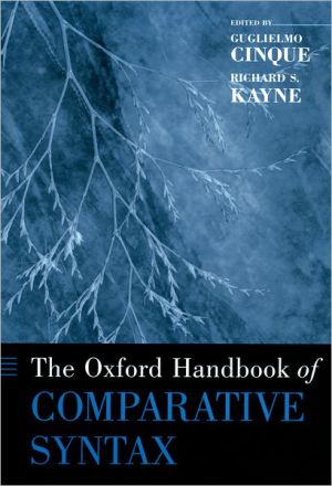 Book The Oxford Handbook of Comparative Syntax (Oxford Handbooks) free