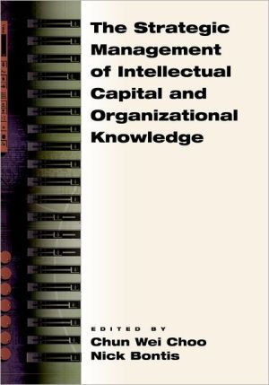 Book The Strategic Management of Intellectual Capital and Organizational Knowledge free