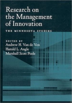 Book Research on the Management of Innovation: The Minnesota Studies free