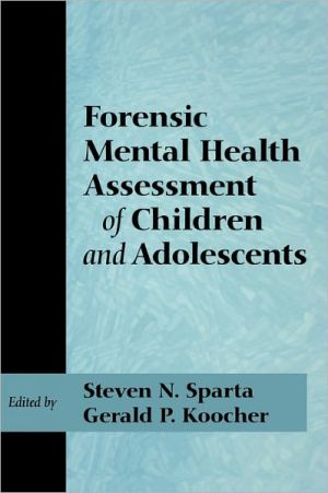 Book Forensic Mental Health Assessment of Children and Adolescents free