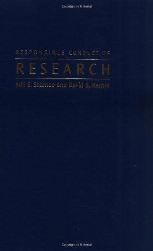 Book Responsible Conduct of Research free