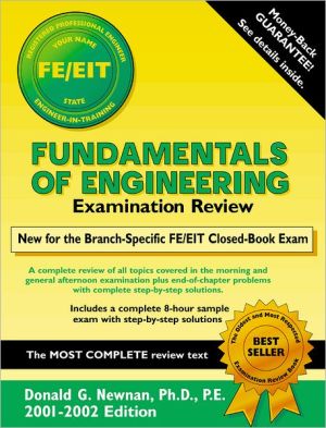 Book Fundamentals of Engineering Examination Review (Engineering Press at Oup) free