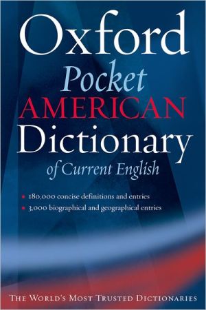 Book Oxford Pocket American Dictionary of Current English (New Look for Oxford Dictionaries) free