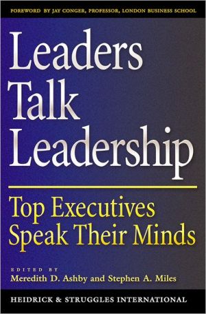 Book Leaders Talk Leadership: Top Executives Speak Their Minds free