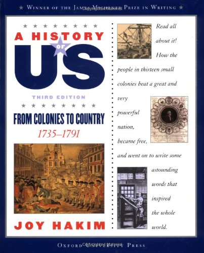 Book A History of US: Book 3: From Colonies to Country 1735-1791 free