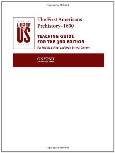 Book A History Of Us Teaching Guide:  The First Americans free