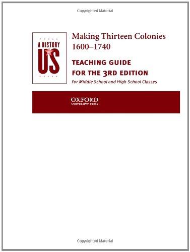 Book A History Of Us: Book 2: Making Thirteen Colonies 1600-1740 Teaching Guide free