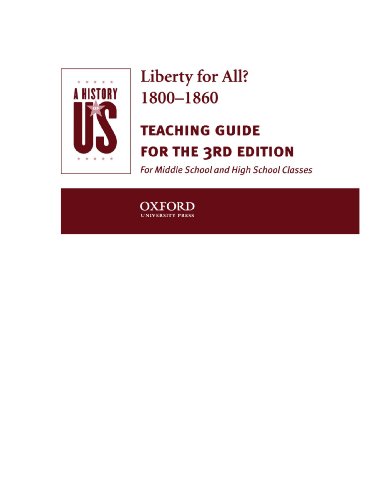 Book A History of Us: Liberty for All? 1800-1860 Teaching Guide (History of Us) free