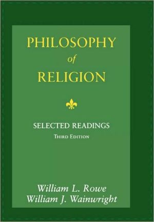 Book Philosophy of Religion: Selected Readings free