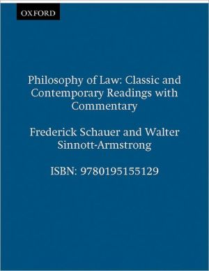 Book Philosophy of Law: Classic and Contemporary Readings with Commentary free