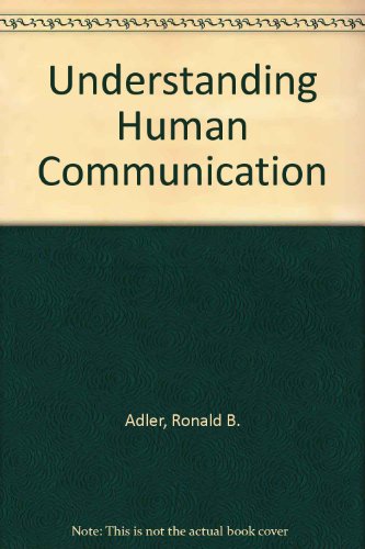 Book Understanding Human Communication: Custom Version Bundled With Speech Communication free