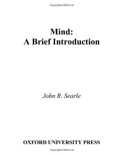 Book Mind: A Brief Introduction (Fundamentals of Philosophy Series) free