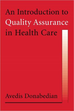 Book An Introduction to Quality Assurance in Health Care free