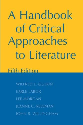Book A Handbook of Critical Approaches to Literature free