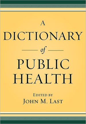 Book A Dictionary of Public Health free