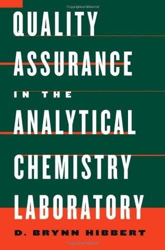 Book Quality Assurance in the Analytical Chemistry Laboratory free