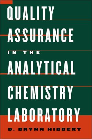 Book Quality Assurance In The Analytical Chemistry Laboratory free