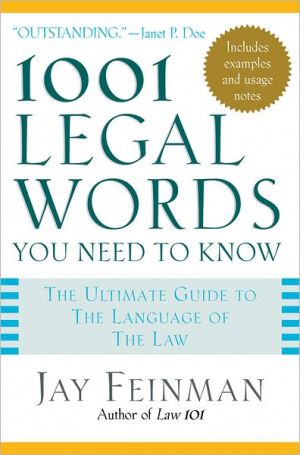 Book 1001 Legal Words You Need to Know (1001 Words You Need to Know) free