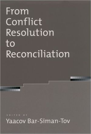 Book From Conflict Resolution to Reconciliation free