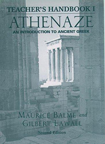Book Teacher's Handbook for Athenaze: An Introduction to Ancient Greek free