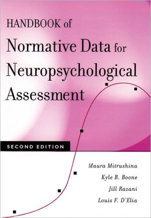 Book Handbook of Normative Data for Neuropsychological Assessment free