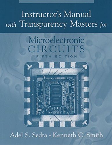 Book Instructor's Manual with Transparency Masters for Microelectric Circuits. Fifth Edition free