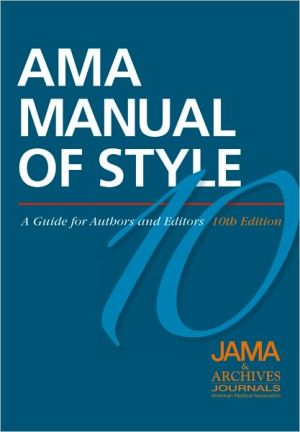 Book AMA Manual of Style: A Guide for Authors and Editors free