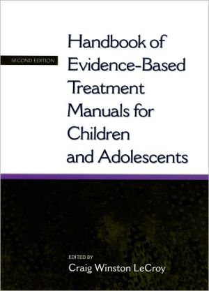Book Handbook of Evidence-Based Treatment Manuals for Children and Adolescents free