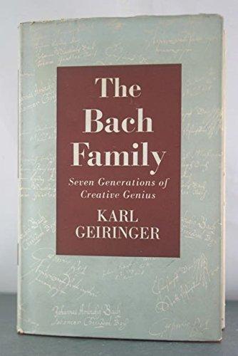 Book The Bach Family: Seven Generations Of Creative Genius free
