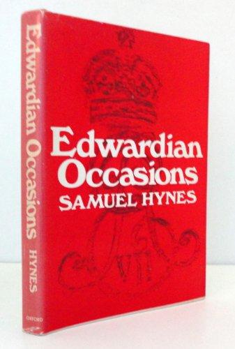 Book Edwardian Occasions, Essays on English Writing in the Early Twentieth Century free