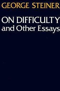 Book On Difficulty and Other Essays free Book On Difficulty and Other Essays free