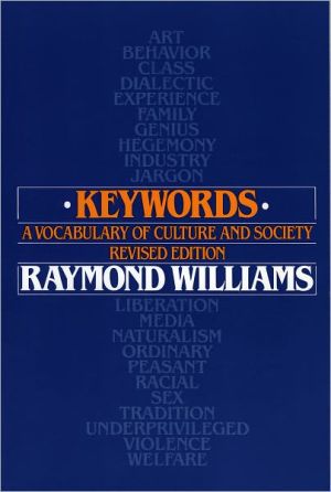 Book Keywords: A Vocabulary of Culture and Society free