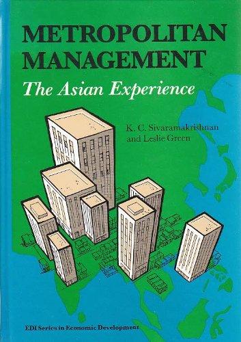 Book Metropolitan Management: The Asian Experience (edi Series In Economic Development) free