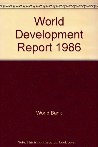 Book World Development Report 1986 (World Bank Development Report) free