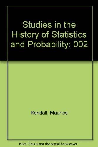 Book Studies In The History Of Statistics And Probability: Volume Ii free