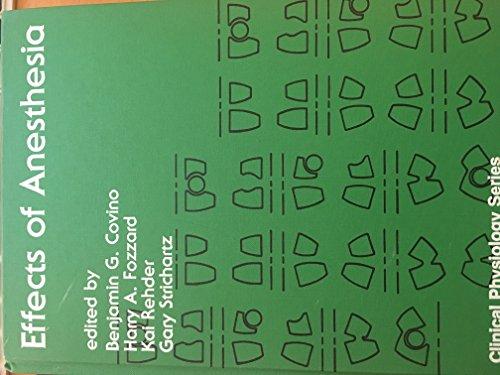 Book Effects Of Anesthesia free