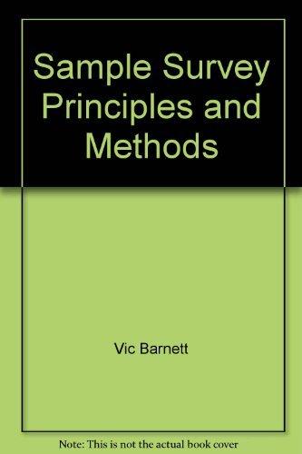 Book Sample Survey Principles and Methods free