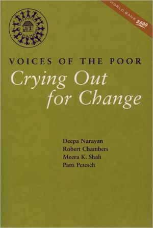 Book Crying Out for Change: Voices of the Poor (World Bank Publication) free