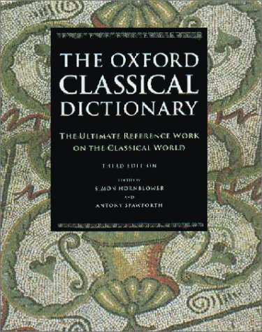 Book The Oxford Classical Dictionary: Book and CD ROM free