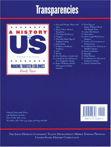 Book Johns Hopkins University Color Transparancies For Book 2 Hofus (a History Of Us) free