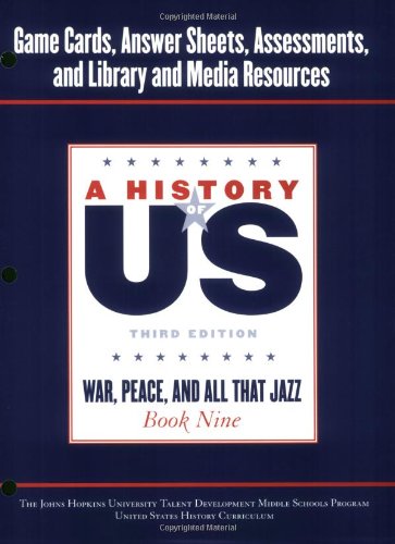 Book Johns Hopkins University Game Cards Answer Sheets Assessment Book Nine (a History Of Us) free
